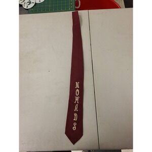 Nomads Tie Vintage Maroon Necktie Mens Accessory Formal Wear Burgundy Color